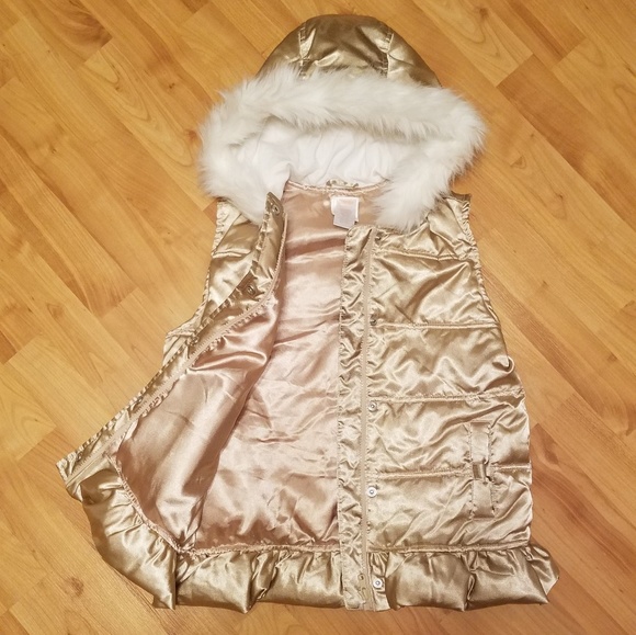 GYMBOREE | gold puffer vest - Picture 6 of 6